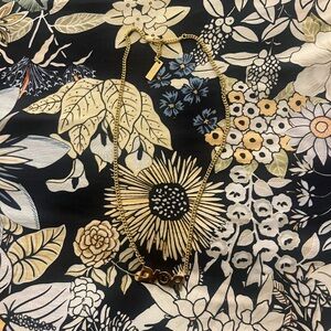 Christian Dior Gold Plated Logo Necklace Adjustable Chain Dior Letter Pendant